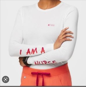 Figs I am a nurse super soft long sleeved underscrub
